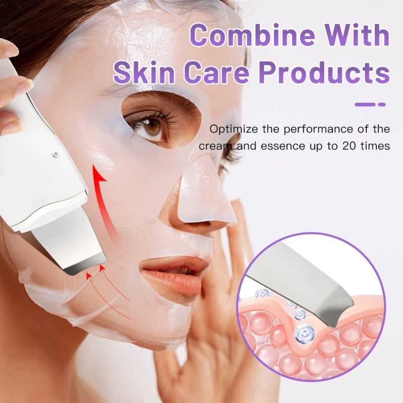 Paleta Ultrasónica Limpiador Facial